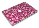 Flowers with Stems over Wine Watercolor - MacBook Air Skin Kit