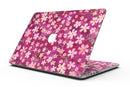 Flowers with Stems over Wine Watercolor - MacBook Pro with Retina Display Full-Coverage Skin Kit