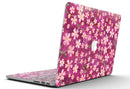 Flowers with Stems over Wine Watercolor - MacBook Pro with Retina Display Full-Coverage Skin Kit