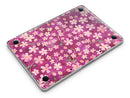 Flowers with Stems over Wine Watercolor - MacBook Pro with Retina Display Full-Coverage Skin Kit
