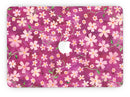 Flowers with Stems over Wine Watercolor - MacBook Pro with Retina Display Full-Coverage Skin Kit