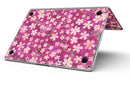 Flowers with Stems over Wine Watercolor - MacBook Pro with Retina Display Full-Coverage Skin Kit