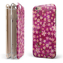 Flowers with Stems over Wine Watercolor iPhone 6/6s or 6/6s Plus 2-Piece Hybrid INK-Fuzed Case