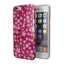 Flowers with Stems over Wine Watercolor iPhone 6/6s or 6/6s Plus 2-Piece Hybrid INK-Fuzed Case