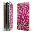 Flowers with Stems over Wine Watercolor iPhone 6/6s or 6/6s Plus 2-Piece Hybrid INK-Fuzed Case