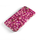 Flowers with Stems over Wine Watercolor iPhone 6/6s or 6/6s Plus 2-Piece Hybrid INK-Fuzed Case
