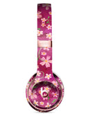 Flowers with Stems over Wine Watercolor Full-Body Skin Kit for the Beats by Dre Solo 3 Wireless Headphones