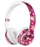 Flowers with Stems over Wine Watercolor Full-Body Skin Kit for the Beats by Dre Solo 3 Wireless Headphones