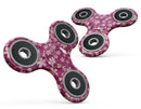 Flowers with Stems over Wine Watercolor Full-Body Fidget Spinner Skin-Kit