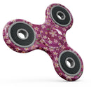 Flowers with Stems over Wine Watercolor Full-Body Fidget Spinner Skin-Kit