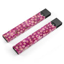 Flowers with Stems over Wine Watercolor - Premium Decal Protective Skin-Wrap Sticker compatible with the Juul Labs vaping device