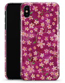 Flowers with Stems over Wine Watercolor - iPhone X Clipit Case