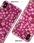 Flowers with Stems over Wine Watercolor - iPhone X Clipit Case