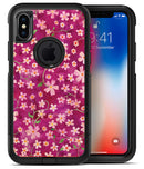 Flowers with Stems over Wine Watercolor - iPhone X OtterBox Case & Skin Kits