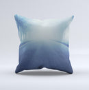 Foggy Back Road ink-Fuzed Decorative Throw Pillow