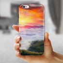 Foggy Mountainside iPhone 6/6s or 6/6s Plus 2-Piece Hybrid INK-Fuzed Case