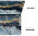 Foiled Marble Agate // Skin Decal Wrap Kit Compatible with the Apple MacBook Pro, Pro with Touch Bar or Air (11, 12, 13, 15 & 16" - All Versions Available)