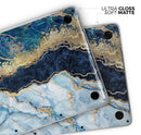 Foiled Marble Agate // Skin Decal Wrap Kit Compatible with the Apple MacBook Pro, Pro with Touch Bar or Air (11, 12, 13, 15 & 16" - All Versions Available)
