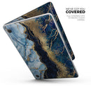 Foiled Marble Agate // Skin Decal Wrap Kit Compatible with the Apple MacBook Pro, Pro with Touch Bar or Air (11, 12, 13, 15 & 16" - All Versions Available)