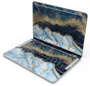 Foiled Marble Agate // Skin Decal Wrap Kit Compatible with the Apple MacBook Pro, Pro with Touch Bar or Air (11, 12, 13, 15 & 16" - All Versions Available)
