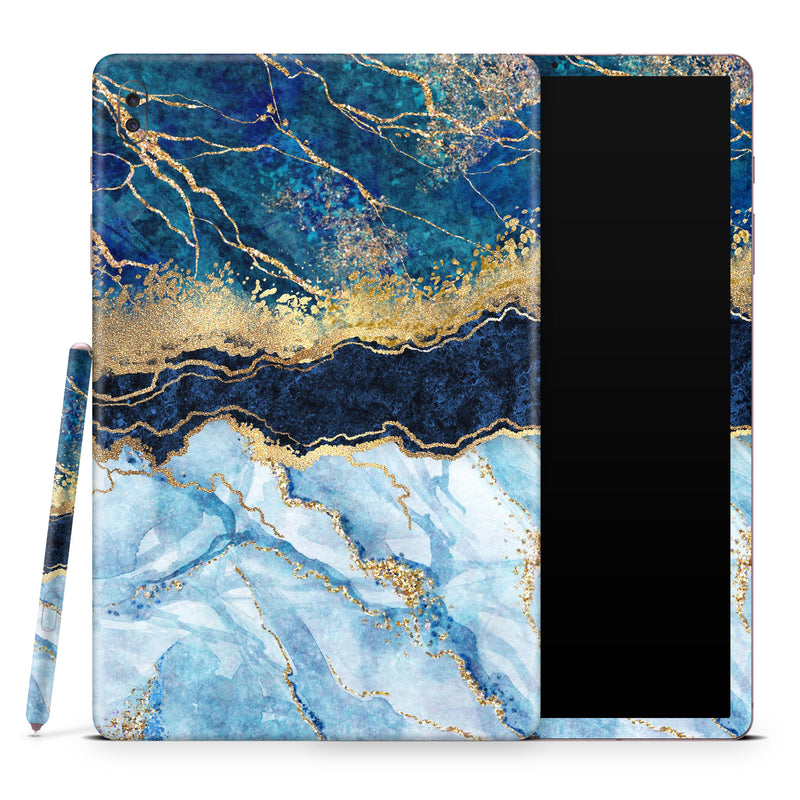 Foiled Marble Agate - Full Body Skin Decal Wrap Kit for Samsung Galaxy Tablet