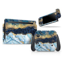 Foiled Marble Agate - Vinyl Skin Wrap for Nintendo Switch 2, OLED, Lite, Pro Controller, Wii & Classic Handhelds