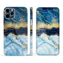 Foiled Marble Agate // Full-Body Skin Decal Wrap Cover for Apple iPhone 15, 14, 13, Pro, Pro Max, Mini, XR, XS, SE (All Models)