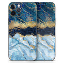 Foiled Marble Agate // Full-Body Skin Decal Wrap Cover for Apple iPhone 15, 14, 13, Pro, Pro Max, Mini, XR, XS, SE (All Models)