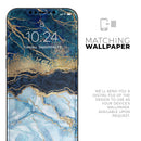 Foiled Marble Agate // Full-Body Skin Decal Wrap Cover for Apple iPhone 15, 14, 13, Pro, Pro Max, Mini, XR, XS, SE (All Models)