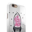 Follow Your Dreams iPhone 6/6s or 6/6s Plus 2-Piece Hybrid INK-Fuzed Case