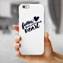 Follow Your Heart iPhone 6/6s or 6/6s Plus 2-Piece Hybrid INK-Fuzed Case