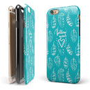 Follow Your Heart Feathers iPhone 6/6s or 6/6s Plus 2-Piece Hybrid INK-Fuzed Case