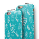 Follow Your Heart Feathers iPhone 6/6s or 6/6s Plus 2-Piece Hybrid INK-Fuzed Case