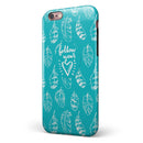 Follow Your Heart Feathers iPhone 6/6s or 6/6s Plus 2-Piece Hybrid INK-Fuzed Case