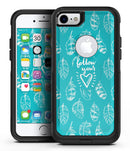 Follow Your Heart Feathers - iPhone 7 or 7 Plus Commuter Case Skin Kit