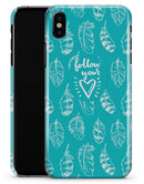 Follow Your Heart Feathers - iPhone X Clipit Case