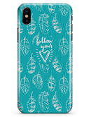 Follow Your Heart Feathers - iPhone X Clipit Case