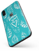 Follow Your Heart Feathers - iPhone X Skin-Kit
