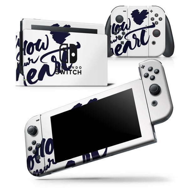 Follow Your Heart - Skin Wrap Decal for Nintendo Switch Lite Console & Dock - 3DS XL - 2DS - Pro - DSi - Wii - Joy-Con Gaming Controller
