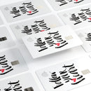 Follow Your Heart V2 - Premium Protective Decal Skin-Kit for the Apple Credit Card