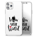Follow Your Heart V2  - Protective Skin Wrap & Decal – Compatible with iPhone SE to iPhone 17 Pro Max (All Models)