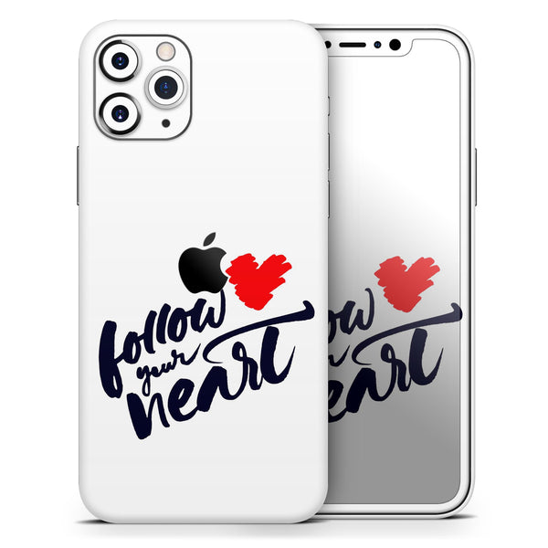 Follow Your Heart V3 - Skin-Kit compatible with the Apple iPhone 13, 13 Pro Max, 13 Mini, 13 Pro, iPhone 12, iPhone 11 (All iPhones Available)