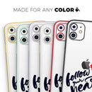 Follow Your Heart V3  - Protective Skin Wrap & Decal – Compatible with iPhone SE to iPhone 17 Pro Max (All Models)