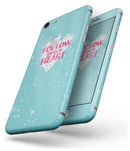 Follow your Heart Brushed - Skin-kit for the iPhone 8 or 8 Plus