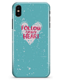 Follow your Heart Brushed - iPhone X Clipit Case