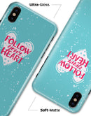 Follow your Heart Brushed - iPhone X Clipit Case