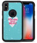 Follow your Heart Brushed - iPhone X OtterBox Case & Skin Kits