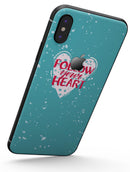 Follow your Heart Brushed - iPhone X Skin-Kit