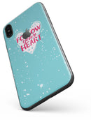 Follow your Heart Brushed - iPhone X Skin-Kit