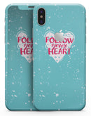 Follow your Heart Brushed - iPhone X Skin-Kit